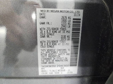 2025 Nissan Pathfinder SV