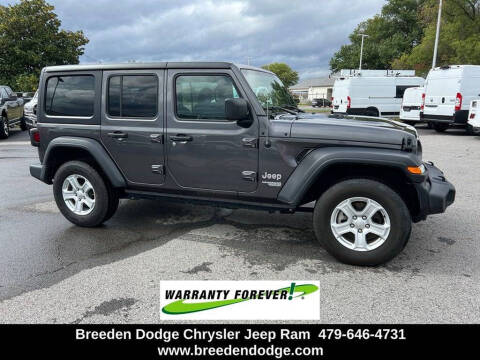 2021 Jeep Wrangler Unlimited for sale at Breeden Pre-Owned in Van Buren AR