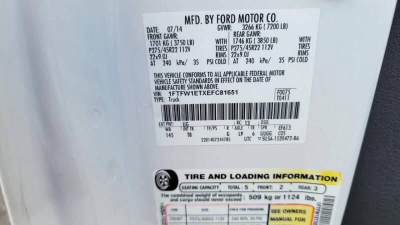 2014 Ford F-150 Limited