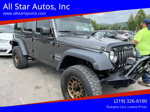2018 Jeep Wrangler JK Unlimited for sale at All Star Autos, Inc in La Porte IN