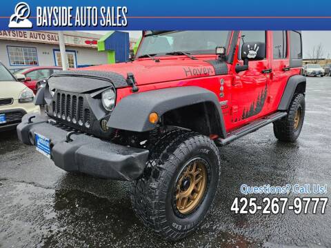 2017 Jeep Wrangler Unlimited for sale at BAYSIDE AUTO SALES in Everett WA