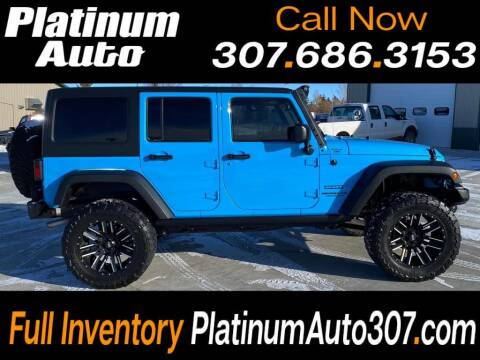 2017 Jeep Wrangler Unlimited for sale at Platinum Auto in Gillette WY