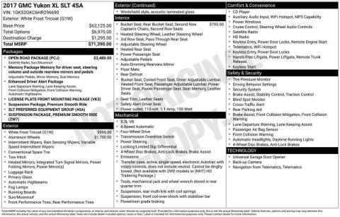 2017 GMC Yukon XL SLT