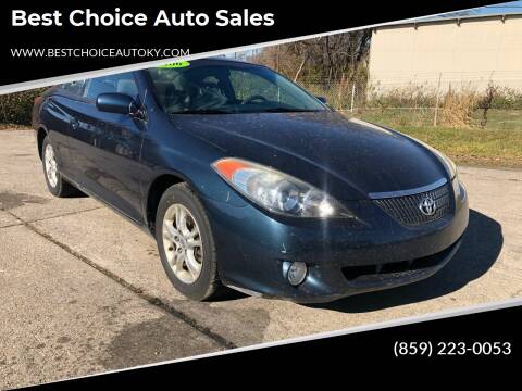 2006 Toyota Camry Solara for sale at Best Choice Auto Sales in Lexington KY