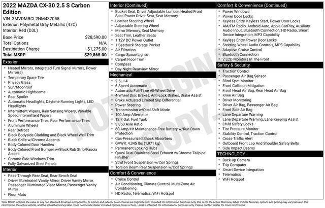 2022 Mazda CX-30 2.5 S Carbon Edition