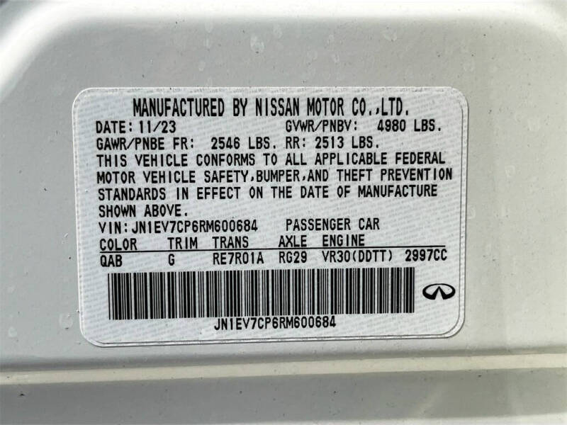 2024 Infiniti Q50 Sensory