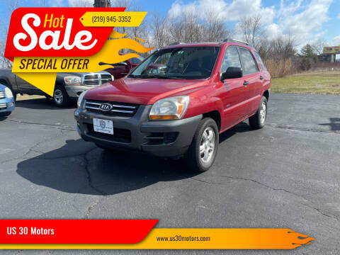 2008 Kia Sportage for sale at US 30 Motors in Crown Point IN