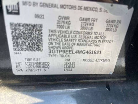 2021 GMC Sierra 1500 AT4