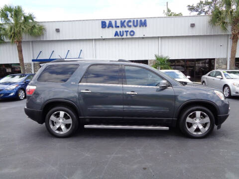 2012 GMC Acadia for sale at BALKCUM AUTO INC in Wilmington NC