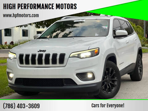 2019 Jeep Cherokee for sale at HIGH PERFORMANCE MOTORS in Hollywood FL