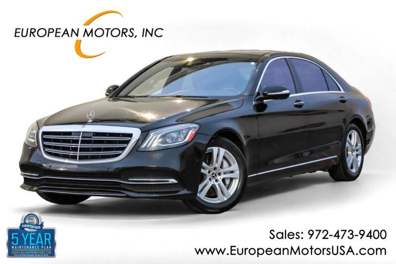 2019 Mercedes-Benz S-Class for sale at European Motors Inc in Plano TX