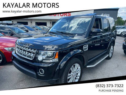 2016 Land Rover LR4 for sale at KAYALAR MOTORS in Houston TX