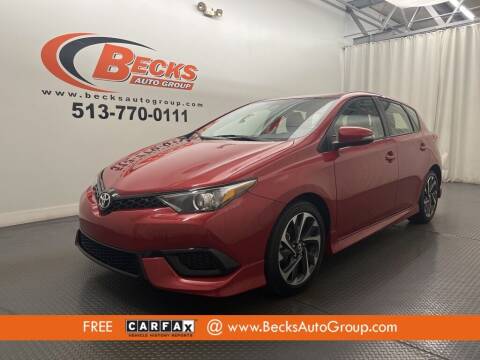 2017 Toyota Corolla iM for sale at Becks Auto Group in Mason OH