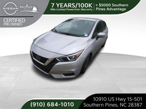 2021 Nissan Versa for sale at PHIL SMITH AUTOMOTIVE GROUP - Pinehurst Nissan Kia in Southern Pines NC