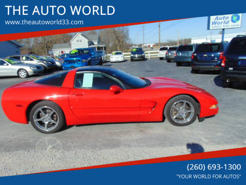 2004 Chevrolet Corvette for sale at THE AUTO WORLD in Churubusco IN