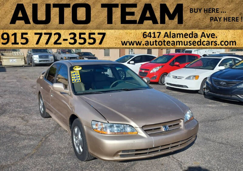 2002 Honda Accord for sale at AUTO TEAM in El Paso TX