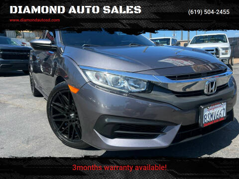 2017 Honda Civic for sale at DIAMOND AUTO SALES in El Cajon CA