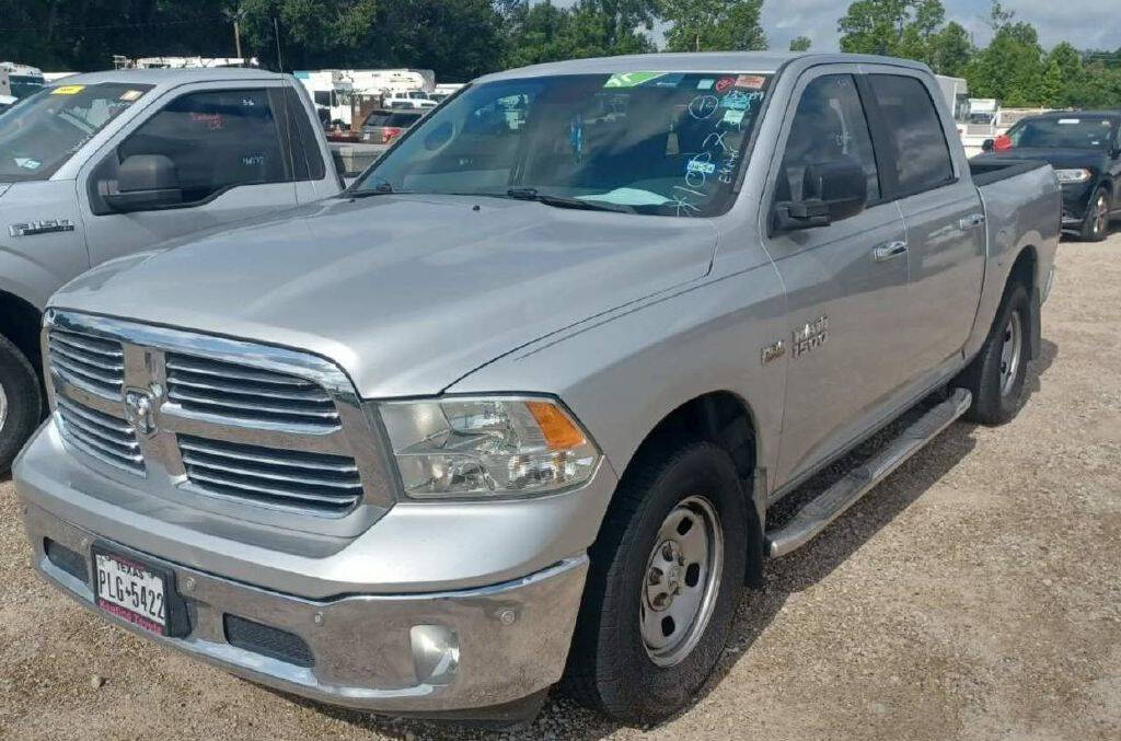 Silver 2014 Ram 1500 SLT 4x2 SLT 4dr Crew Cab 5.5 ft. SB Pickup 1