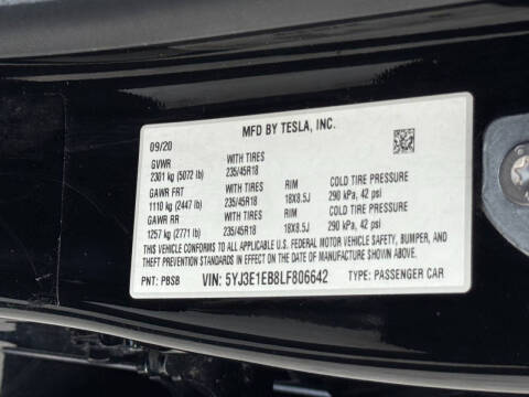 2020 Tesla Model 3 Long Range