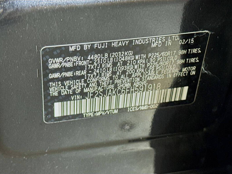 2015 Subaru Forester 2.5i Limited