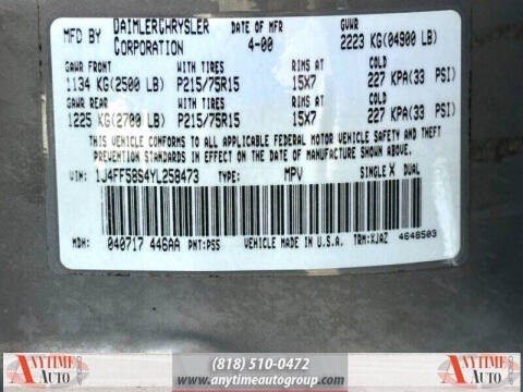 2000 Jeep Cherokee Classic