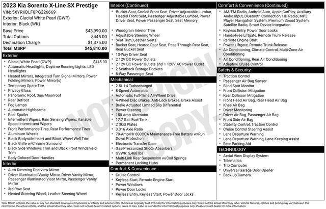 2023 Kia Sorento X-Line SX Prestige