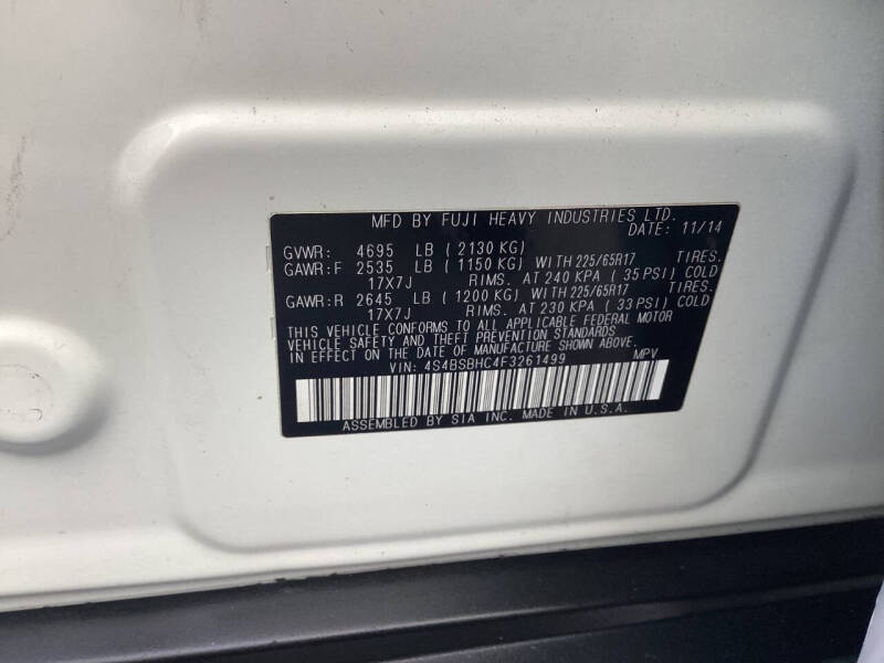 2015 Subaru Outback 2.5i Premium