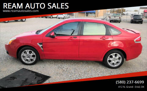 2008 Ford Focus for sale at REAM AUTO SALES in Enid OK