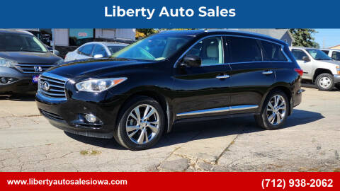 2013 Infiniti JX35 for sale at Liberty Auto Sales in Merrill IA