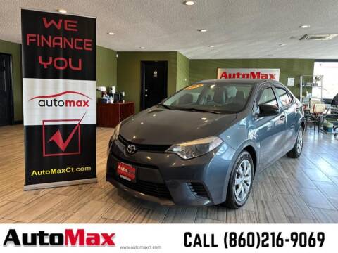 2014 Toyota Corolla for sale at AutoMax in West Hartford CT