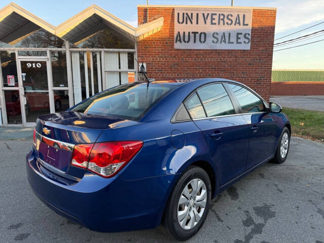 2012 Chevrolet Cruze for sale at Universal Auto Sales LLC in Burlington, NC