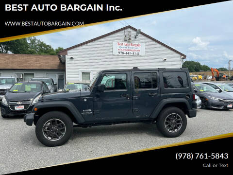 2017 Jeep Wrangler Unlimited for sale at BEST AUTO BARGAIN inc. in Lowell MA