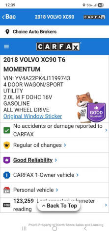 2018 Volvo XC90 T6 Momentum