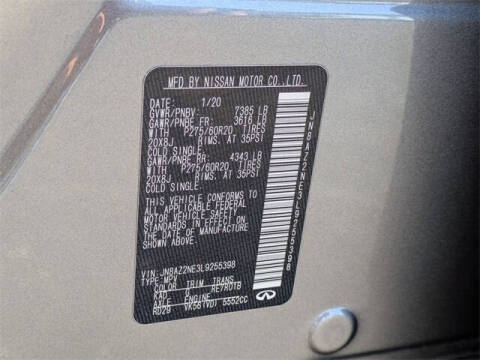 2020 Infiniti QX80 Luxe