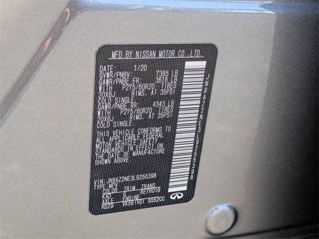 2020 Infiniti QX80 Luxe