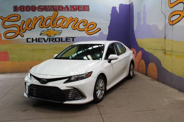 Used 2021 Toyota Camry LE with VIN 4T1R11AK0MU449991 for sale in Grand Ledge, MI
