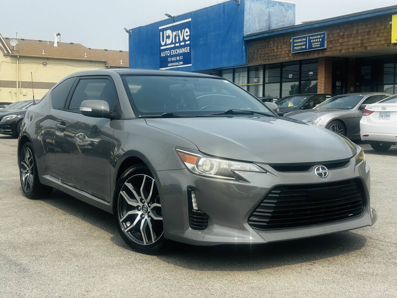 Gray 2014 Scion tC Coupe Front-Wheel Drive 6-Speed Automatic