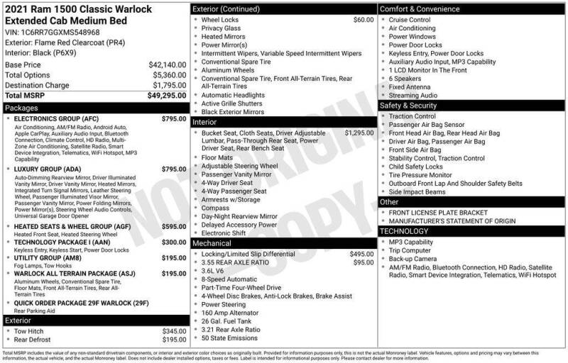 2021 RAM 1500 Classic Warlock