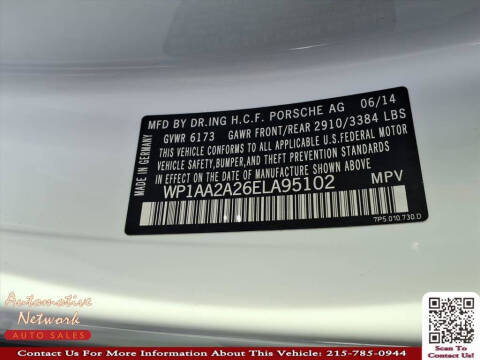 2014 Porsche Cayenne Platinum