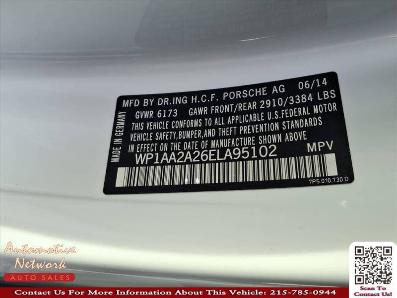 2014 Porsche Cayenne Platinum
