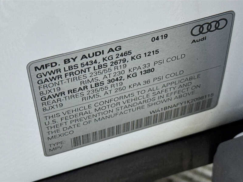 2019 Audi Q5 quattro Premium Plus 45 TFSI