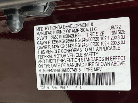 2022 Honda Pilot SE
