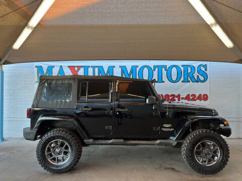 Jeep Wrangler Unlimited For Sale in Chandler, AZ - Maxum Motors Limited