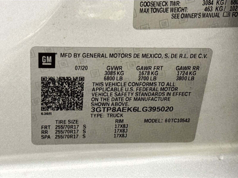 2020 GMC Sierra 1500