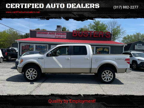 2010 Ford F-150 for sale at CERTIFIED AUTO DEALERS in Greenwood IN