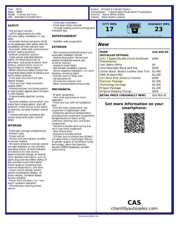 2013 BMW 1 Series 135i