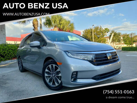 2022 Honda Odyssey for sale at AUTO BENZ USA in Fort Lauderdale FL