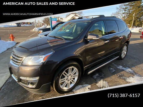 2015 Chevrolet Traverse for sale at AMERICAN AUTO SALES AND SERVICE in Marshfield WI