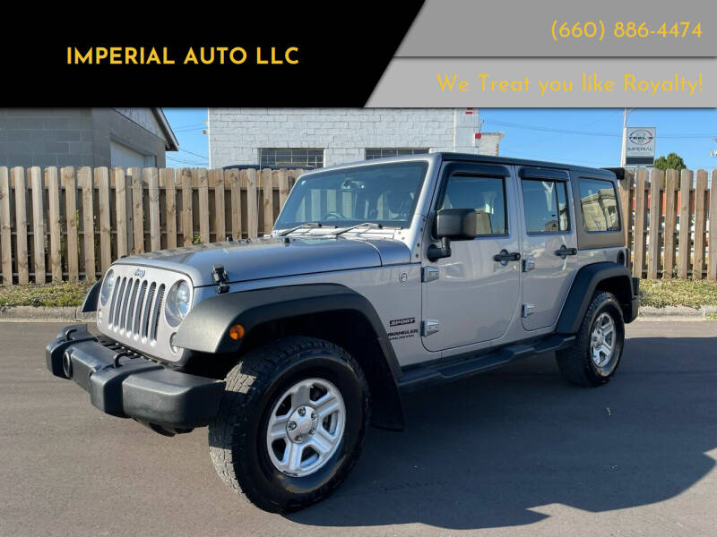 2015 Jeep Wrangler Unlimited for sale at IMPERIAL AUTO LLC in Marshall MO