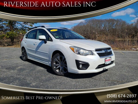 2012 Subaru Impreza for sale at RIVERSIDE AUTO SALES INC in Somerset MA